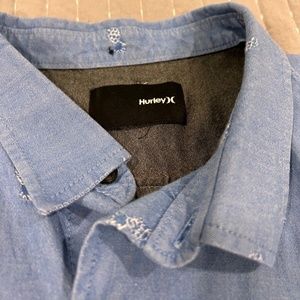 Mens Hurley XL Short Sleeve Button Up Shirt - Pineapples